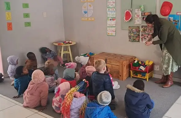 Story time in the classroom
